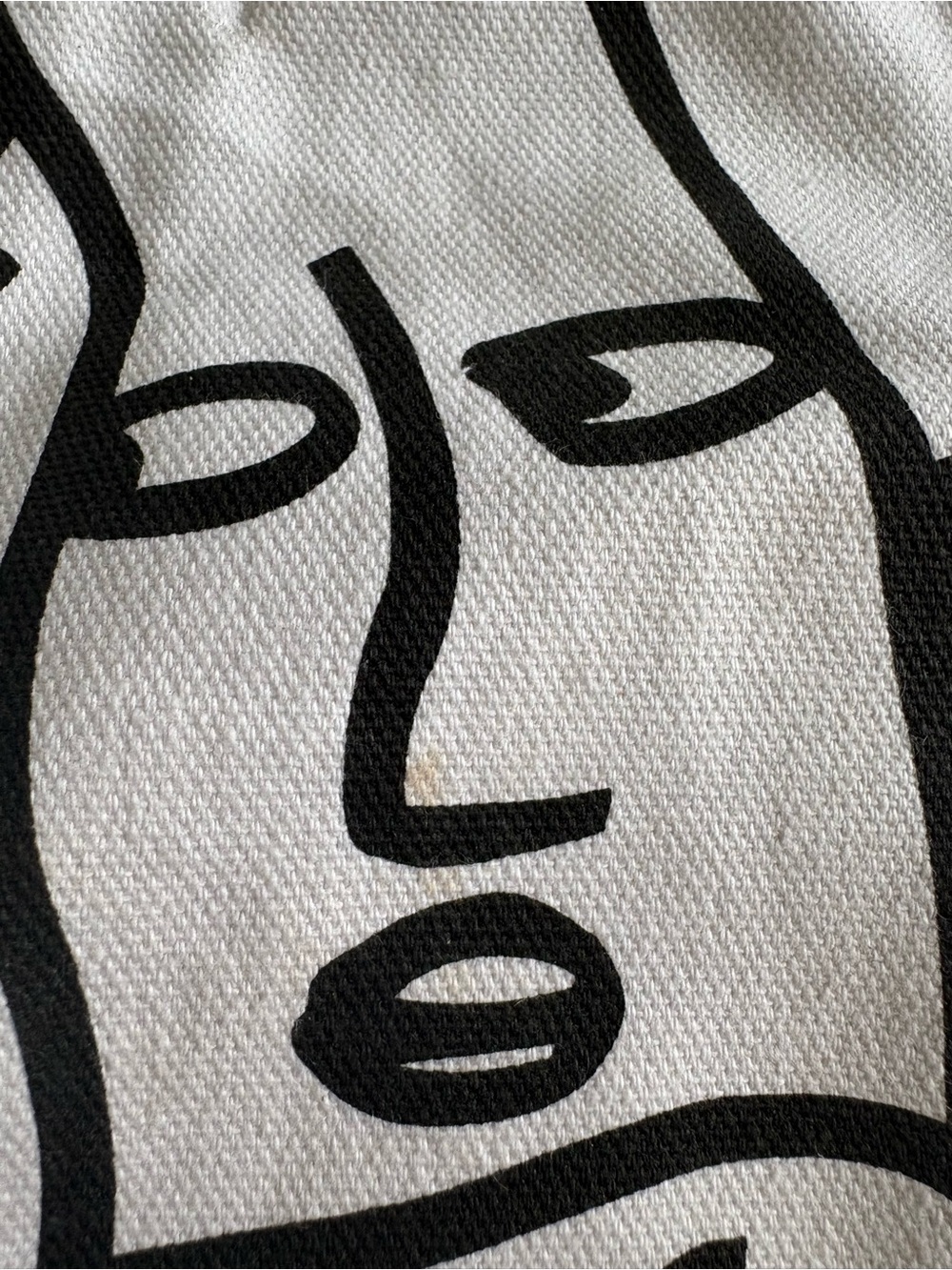 Shantell Martin Rare Limited Edition Canvas Tote Bag Black & White Faces - Picture 3 of 8